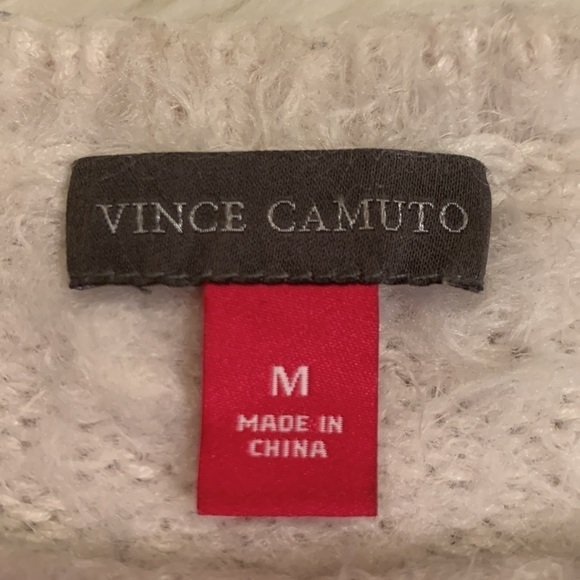 Vince Camuto eyelash and shaker knit colorblock pullover sweater M - Picture 4 of 7